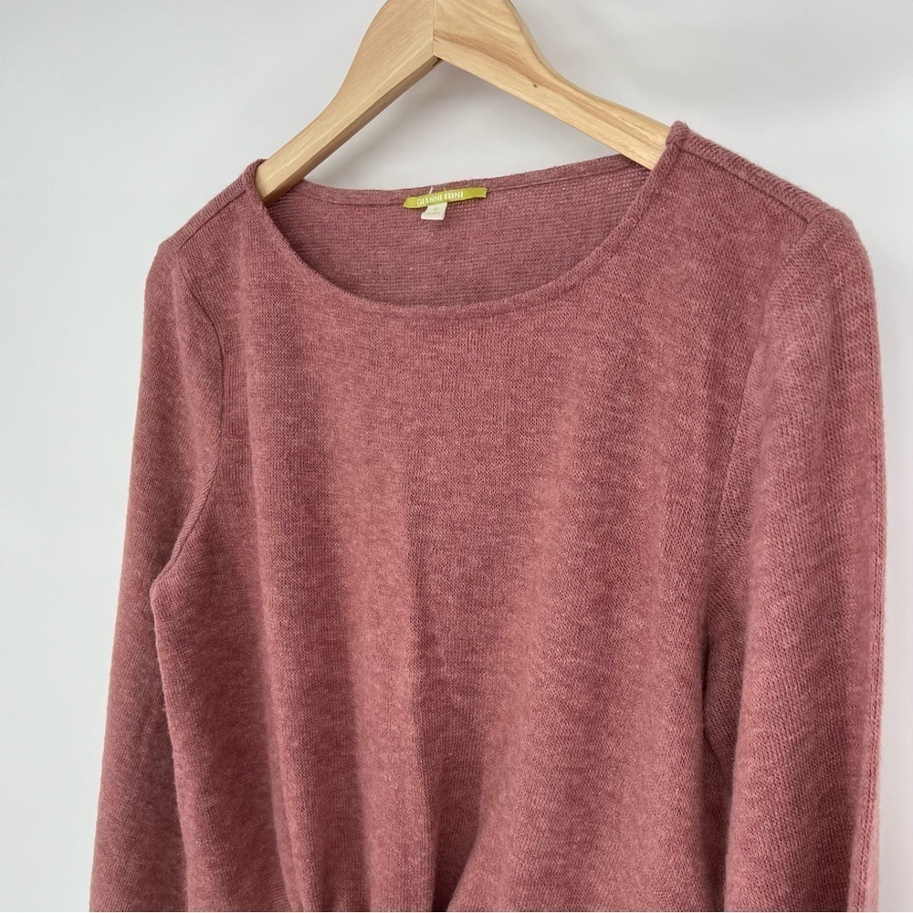 Gianni‎ Bini Thin Knit Tie Knot Sweater Flare Sleeves - Picture 3 of 8